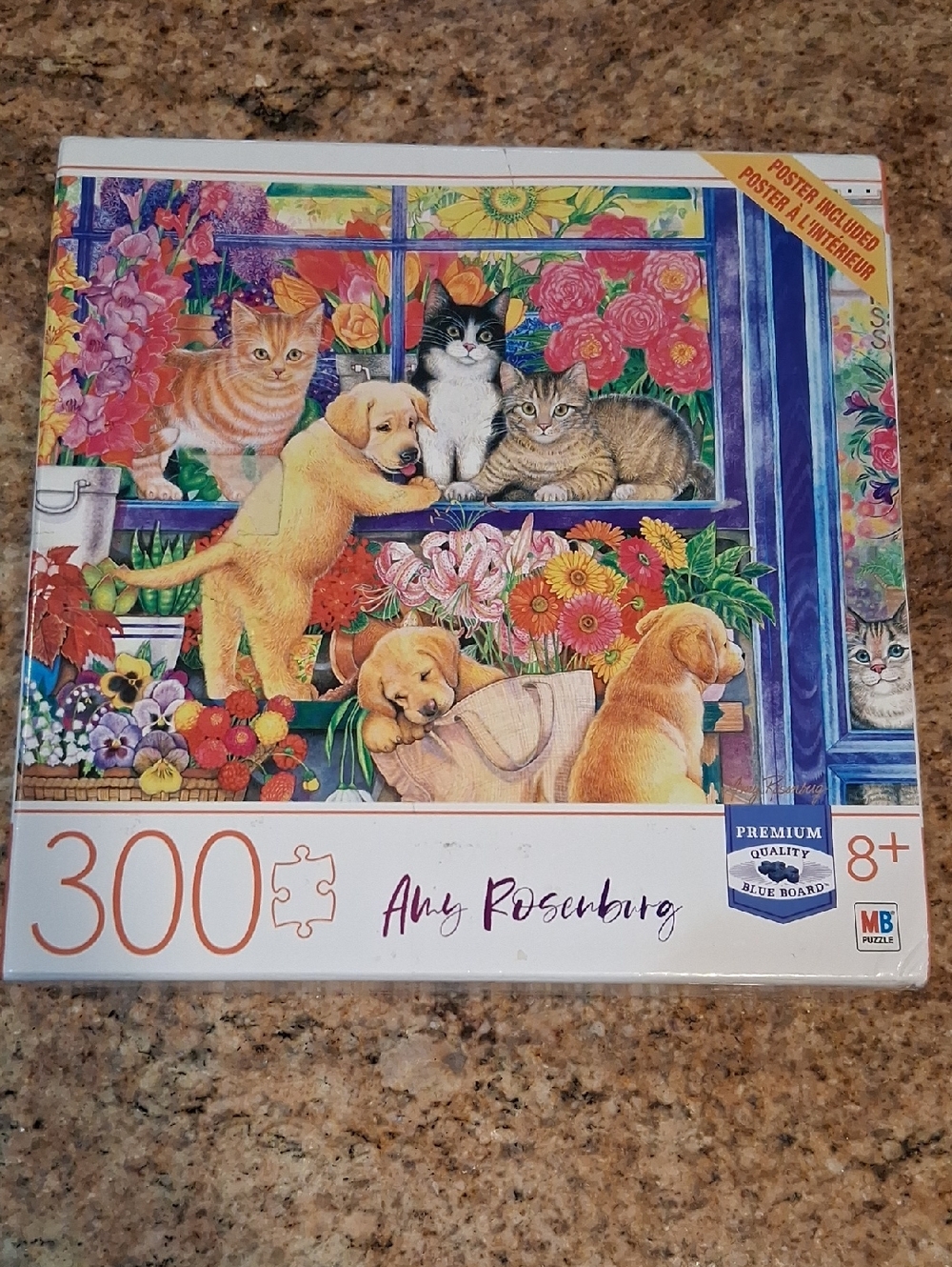 Amy Rosenberg 300-Piece Puzzle — Colorful Cats & Puppies